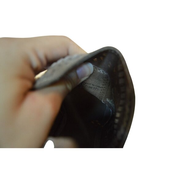 Vince Camuto Prasata Bootie Gray Perforated Block Heel Women's Size 7.5 Bohemian - Picture 9 of 9